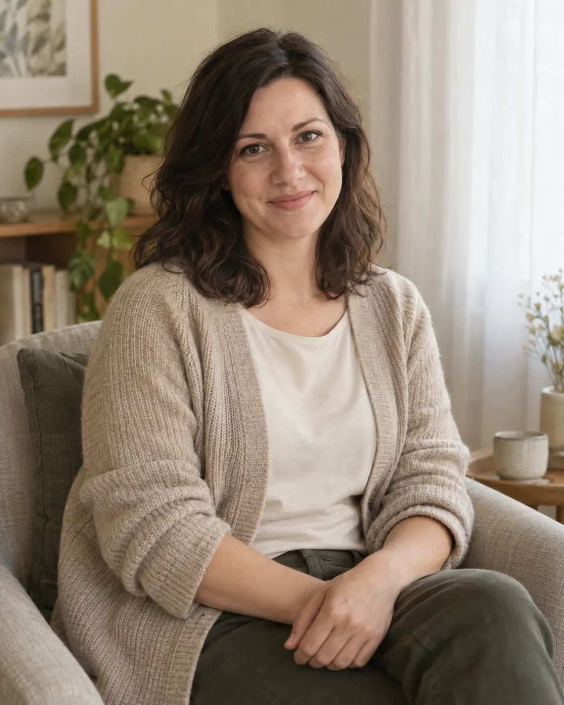 Generovaný portrét fiktivní terapeutky Terezy Novotné.